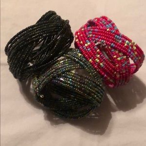 Lot of 3 cuff bracelets